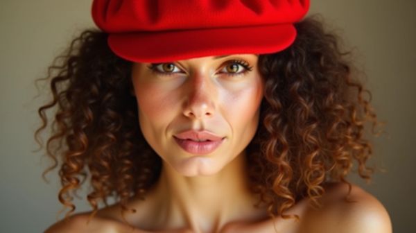 Give your outfit a twist with a vibrant pink beret